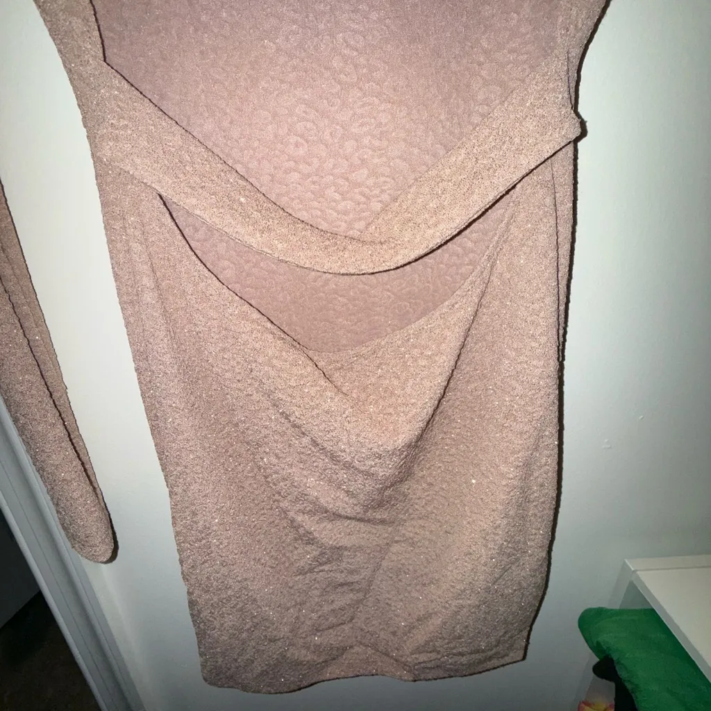 Windsor Textured Tan Dress - Image 3