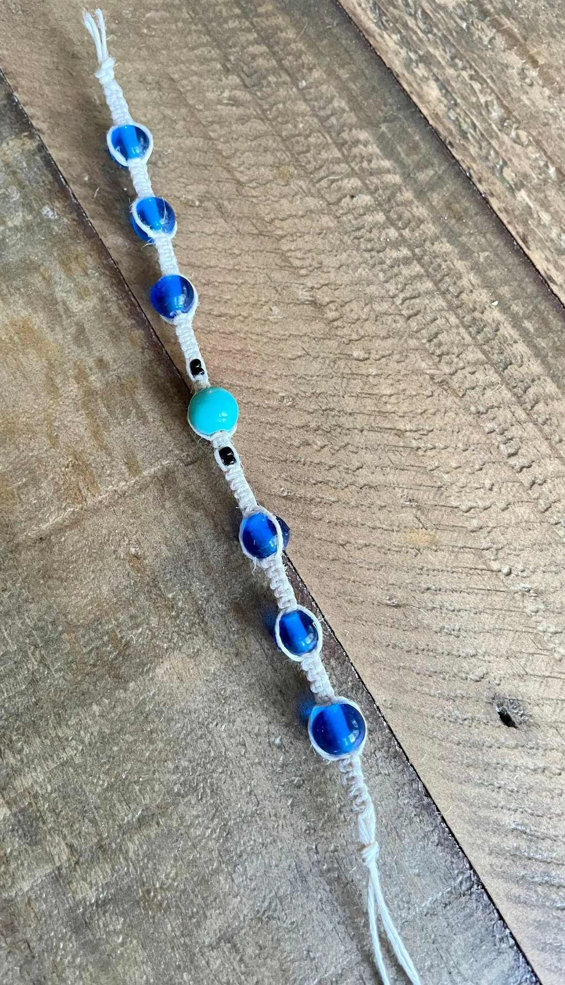 Hemp String Beaded Bracelet Multiple - Image 2