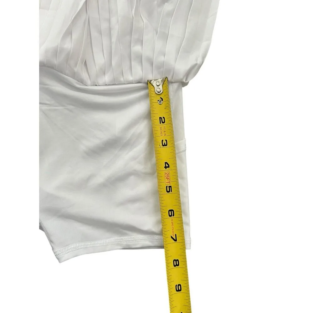 Alo Yoga Grand Slam Tennis Skirt White Size XXS Black - Image 9