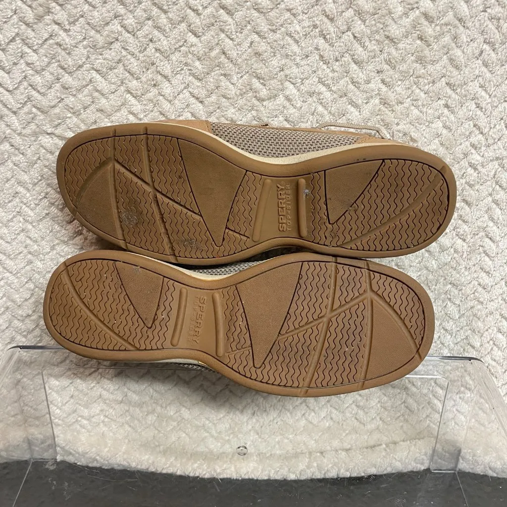 Sperry Top Sider‎ Womens Tan Boat Shoes 2-eye Loafers size 8M Nautical Preppy - Image 7