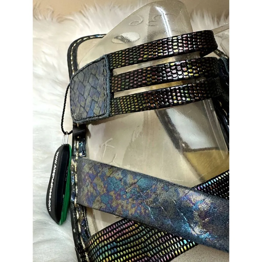 Alegria Sandals LEI-219 Leila Braidy Size 36 Rainbow Leather Wedge NICE CUTE - Image 5