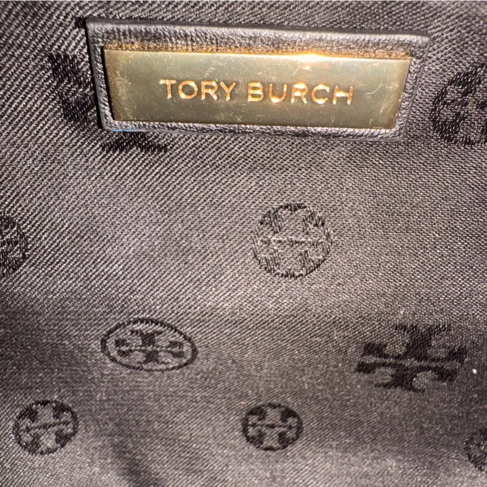 Black Tory Burch Fleming Convertible Bag Quilted Leather Crossbody or Shoulder - Image 9