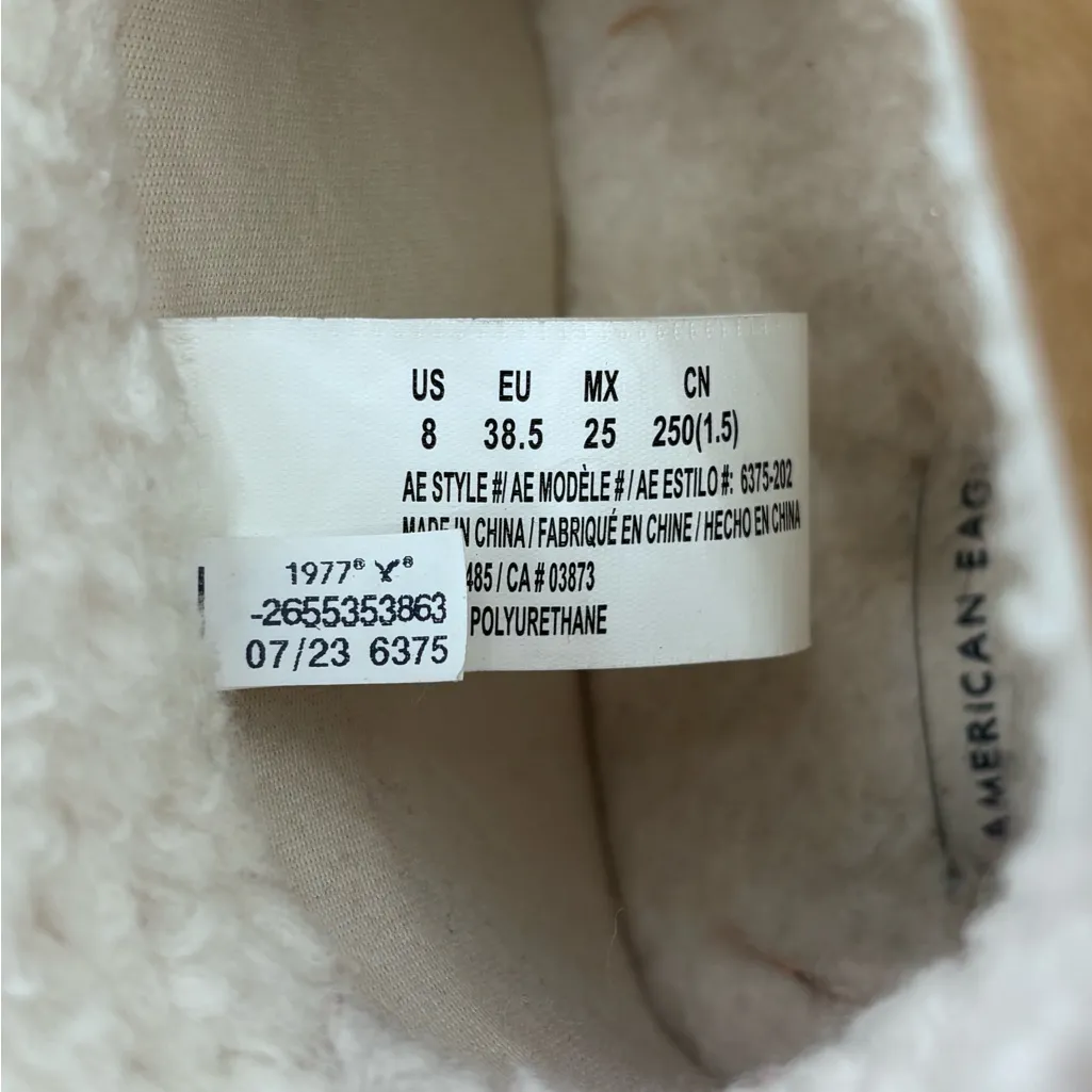 American Age Cream Lined Footwear - Image 6