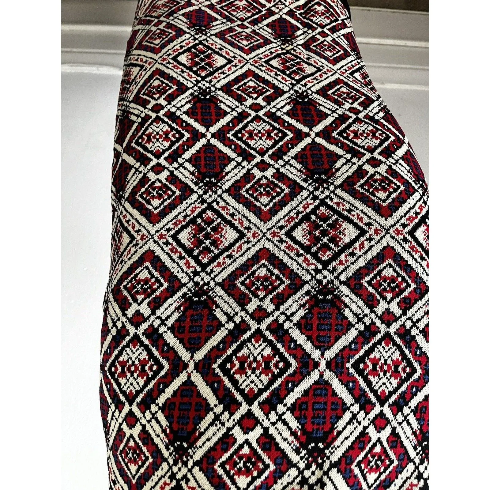 Womens Geometric Mini Dress M Sleeveless Boho Western Native Aztec Ranch bodycon Size M - Image 9