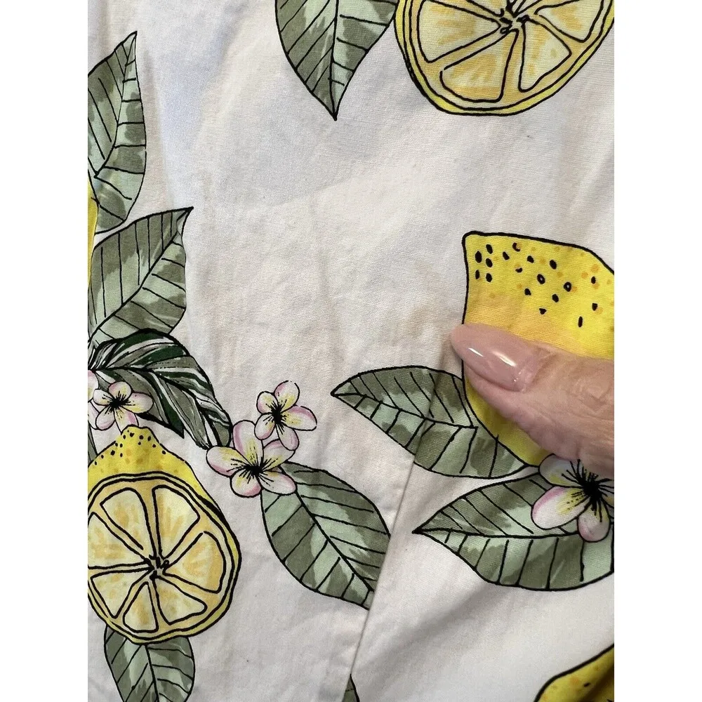 wayward fancies eshakti Customs Lemon Midi Fit Flare Dress Size M - Image 8