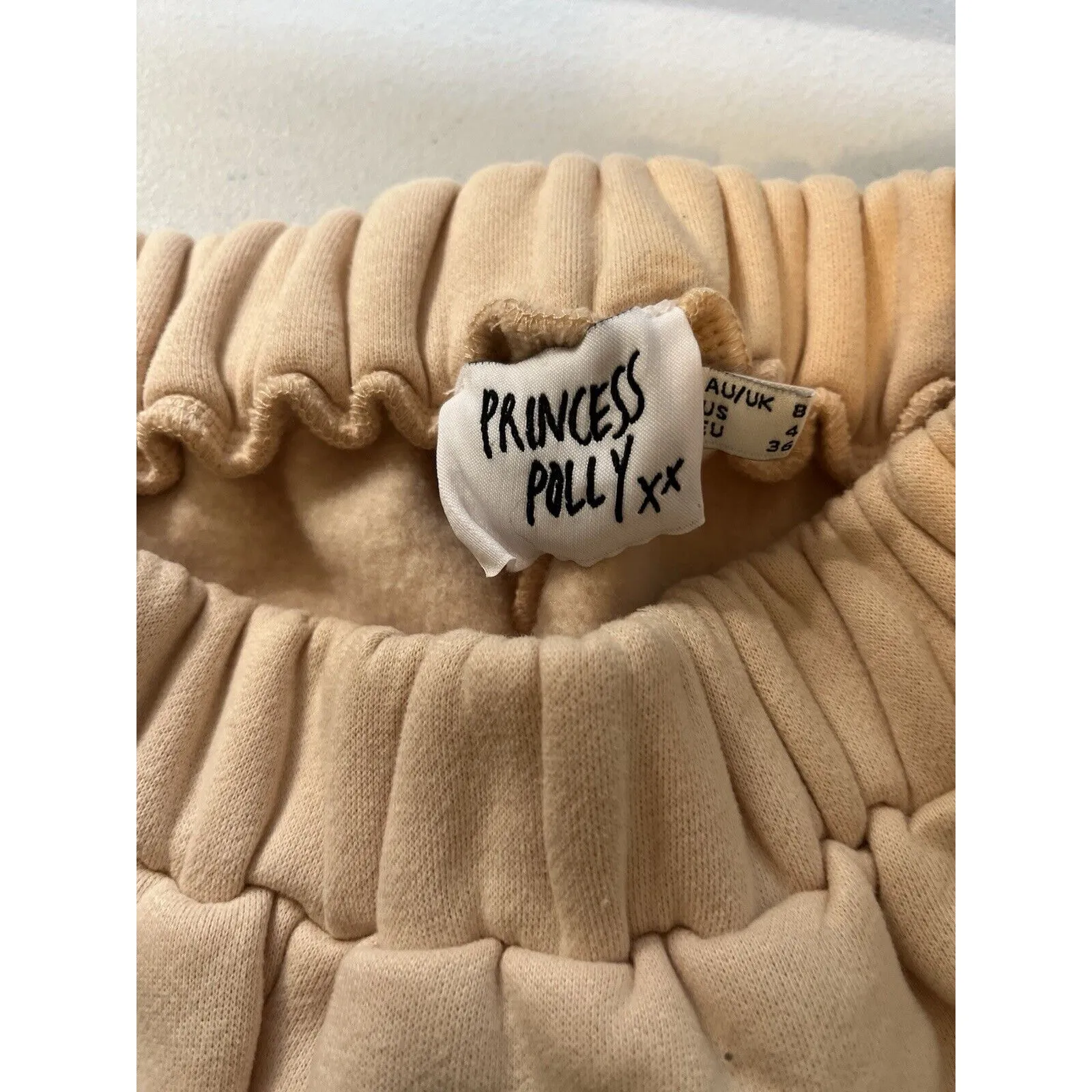 Princess Polly Florida Shorts Blush‎ Peach Casual Sweat Shorts Sz. 4 - Image 3