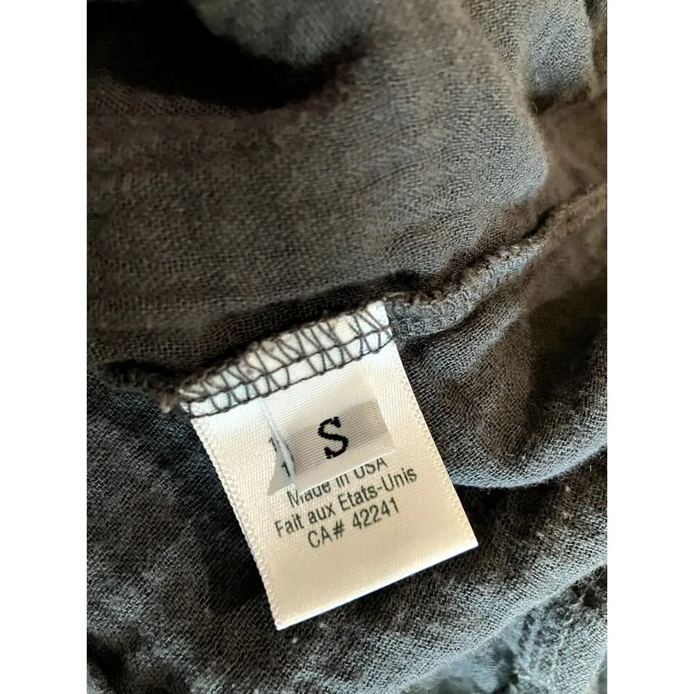 STARK X Side Slit Cotton Gauze Pant GRAY Size Small S LOUNGEWEAR BREEZY BEACH - Image 4