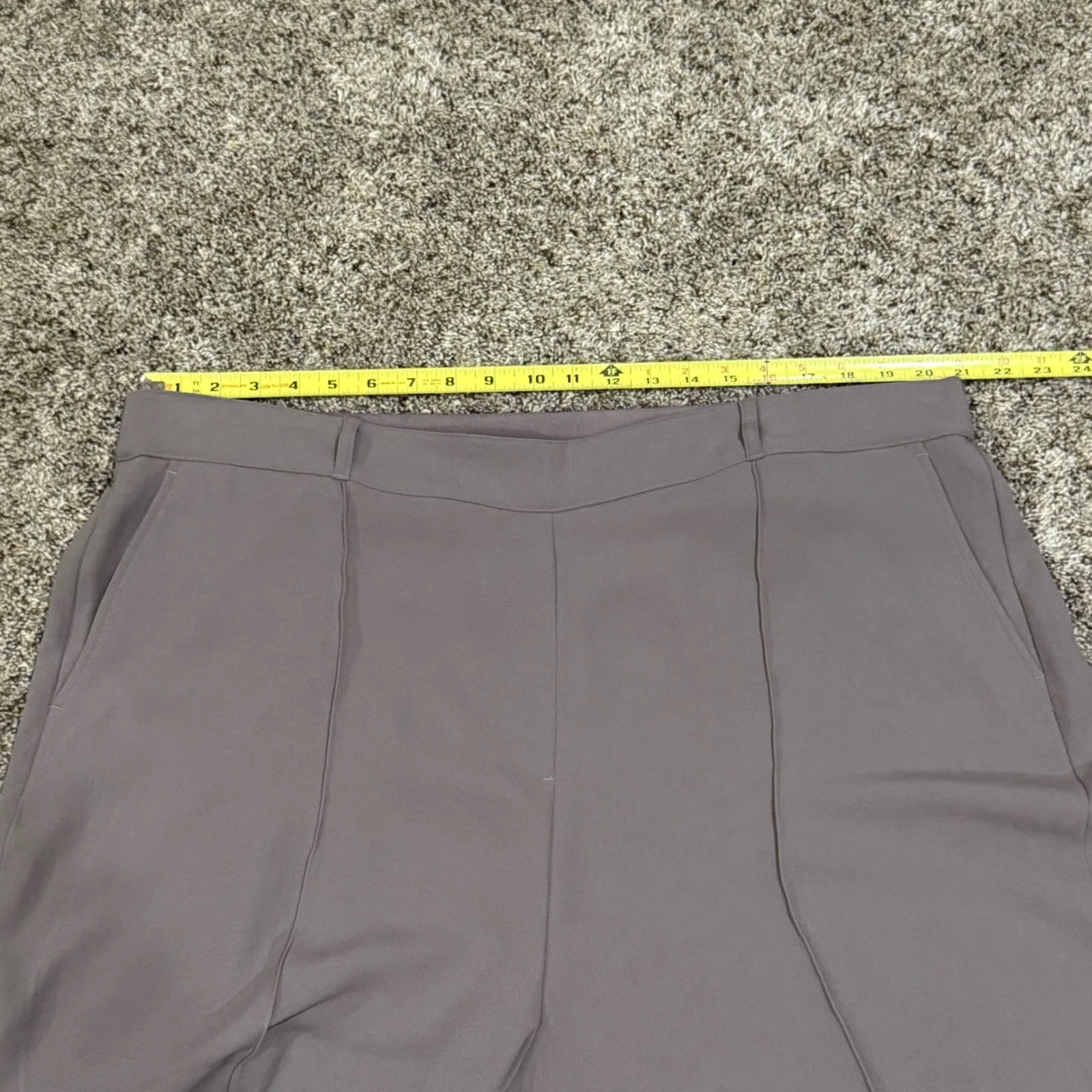 SPANX Wide Leg Crepe trousers  Pants Smoke color 3X TALL   NEW - Image 9