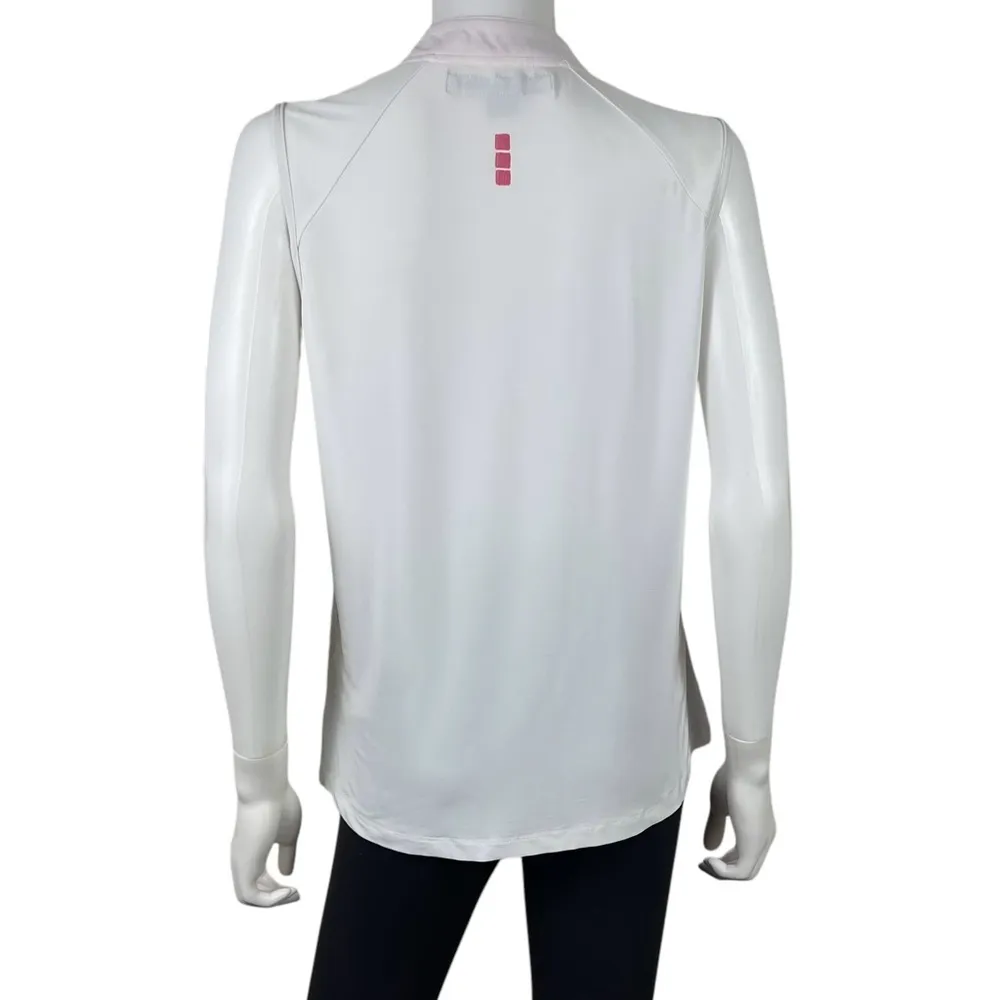 jamie sadock Athletic Golf Zip Up Neck Sleeveless Top White Size L - Image 8