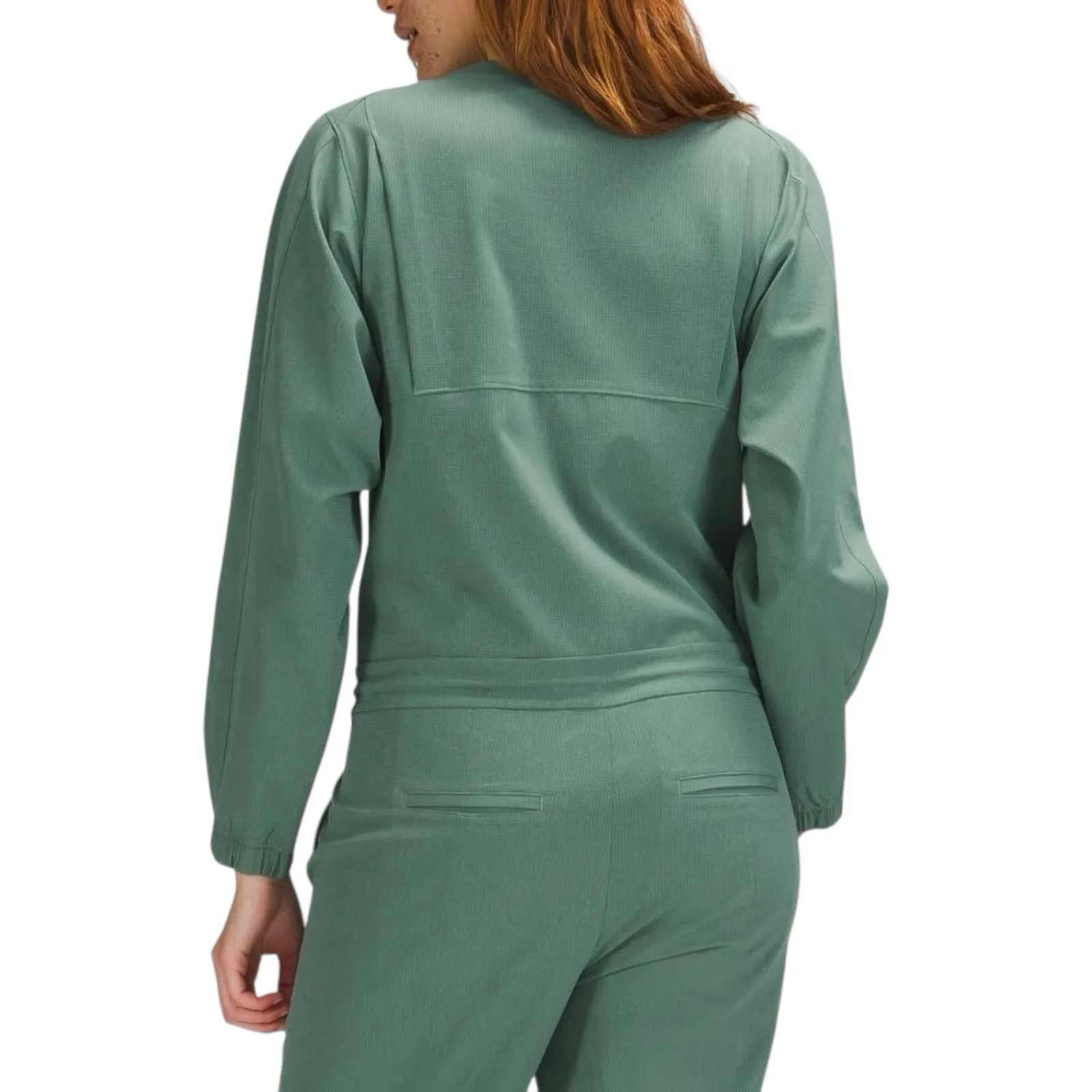 $148 Lululemon Ventlight Zippered Jumpsuit Quick Dry Size 4 Tidewater Teal - Image 3