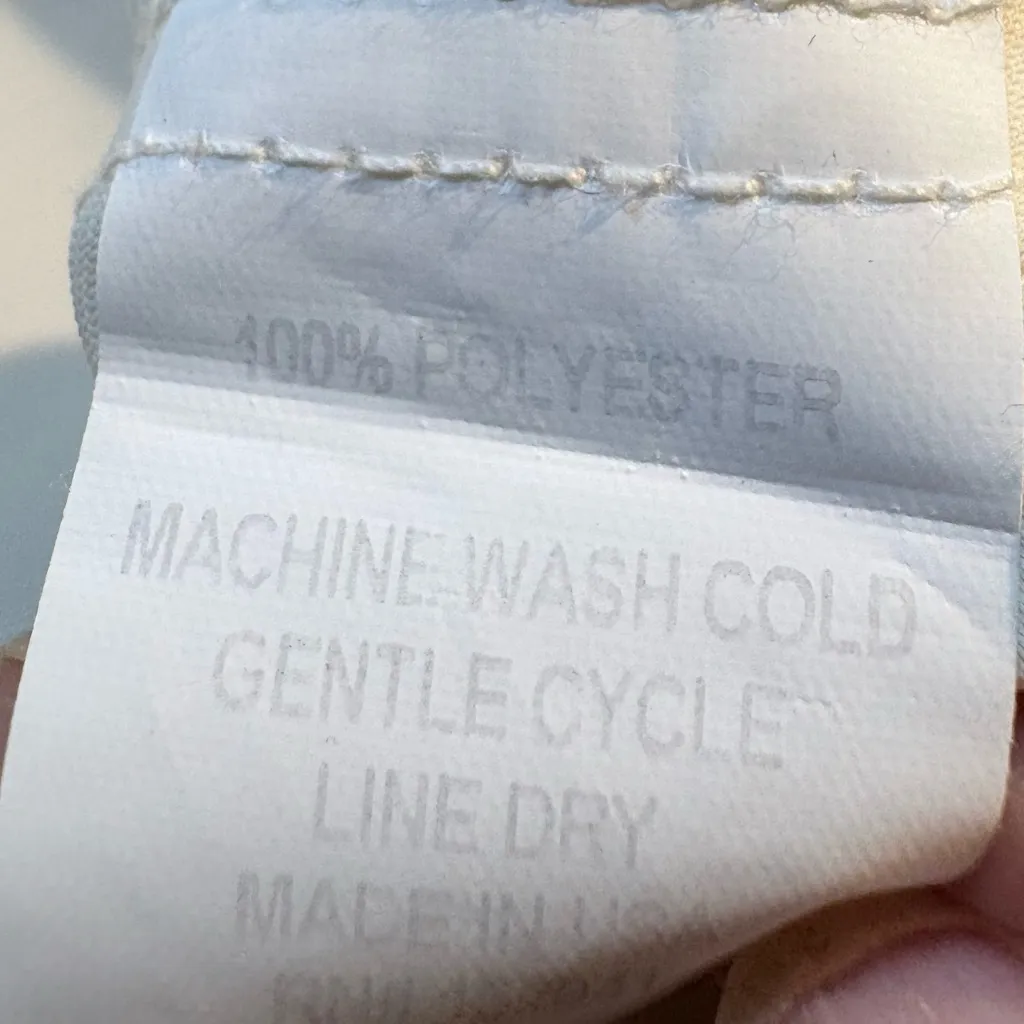 Amanda Uprichard. Cream Split Sleeve Blouse with Ruffle Tie Cuffs Size Small 💚 - Image 9