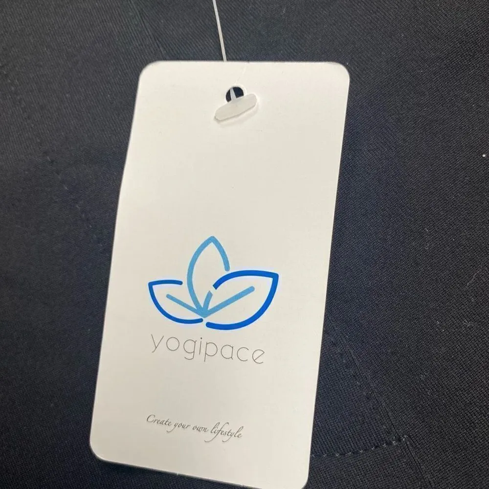 YOGIPACE Skinny Dress Yoga Work & Workout Pants, Size Large P Black Inseam 28” - Image 6