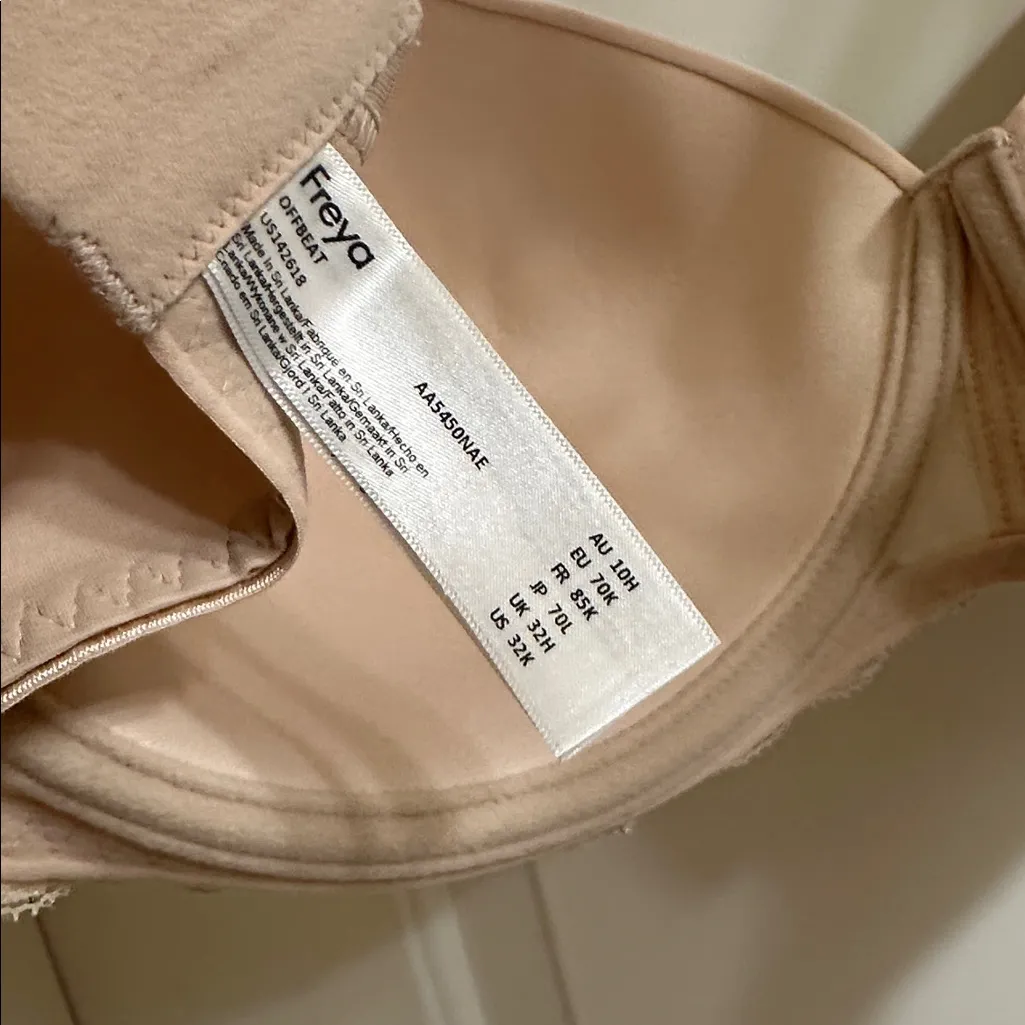 Freya Off beat Natural Beige Molded Bra NEW 32K Style AA5450NAE Tan Size undefined - Image 12