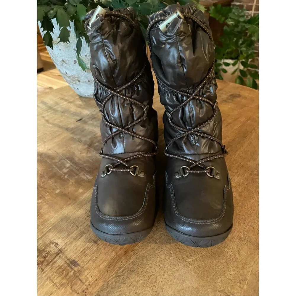 The North Face Ice Queen Primaloft Icepick Winter Waterproof  Brown Boots Women - Image 3