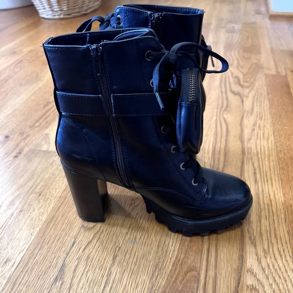 Bamboo Combat Glam Boots‎ - Black - size 10 - Image 9