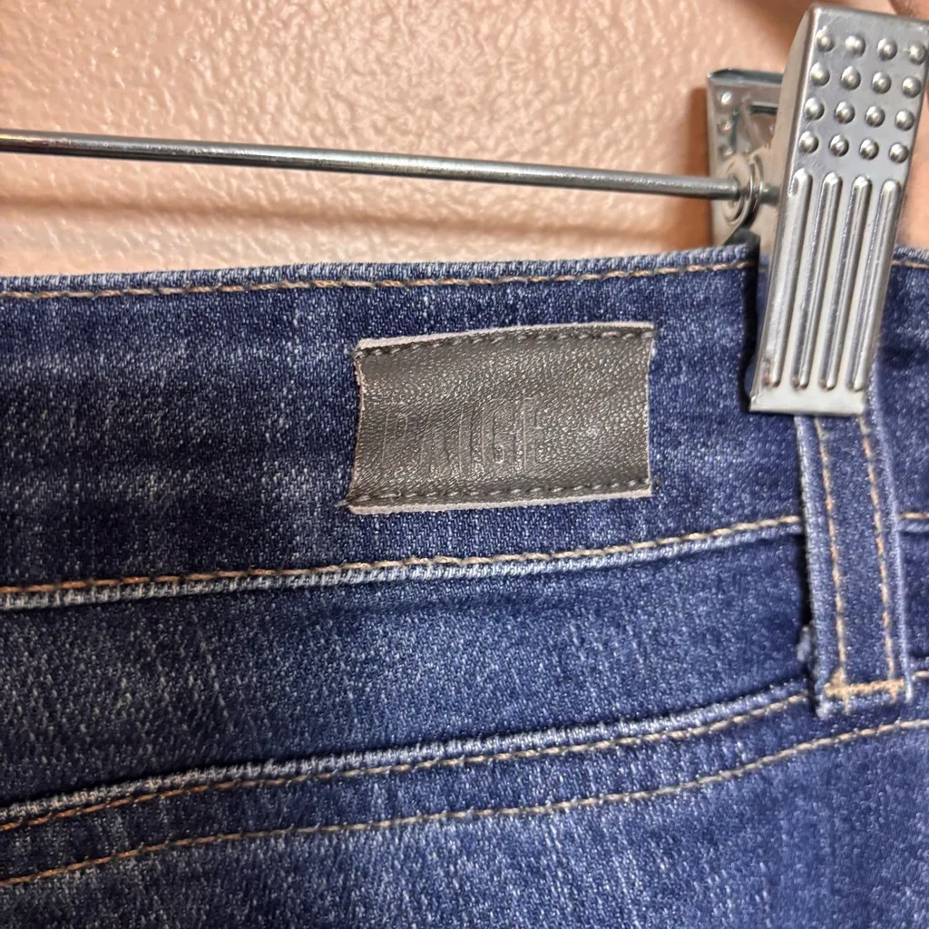 Paige Women’s Jeans Jimmy Jimmy Crop Maternity Distressed Penelope Blue Size 25 - Image 8