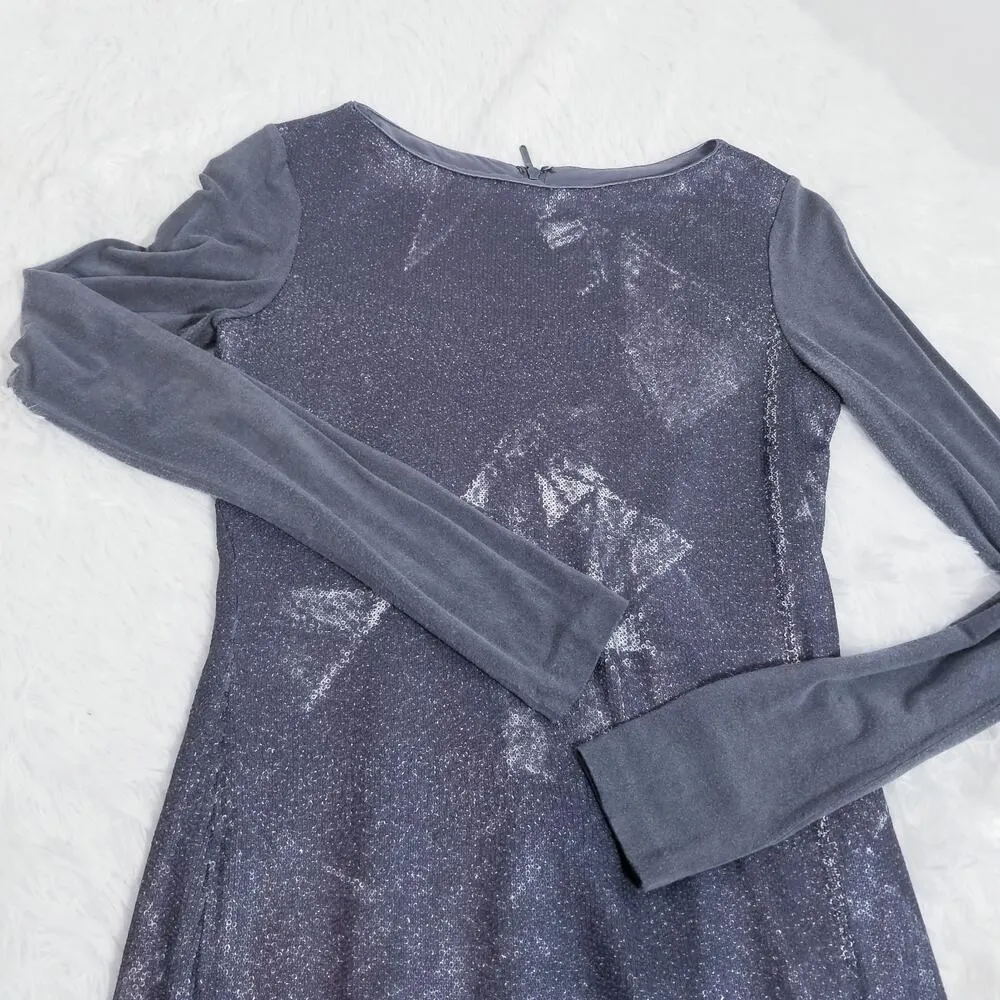 Nicole Miller Gold Label Sequins Dress Holiday Christmas Party Dress - Image 9