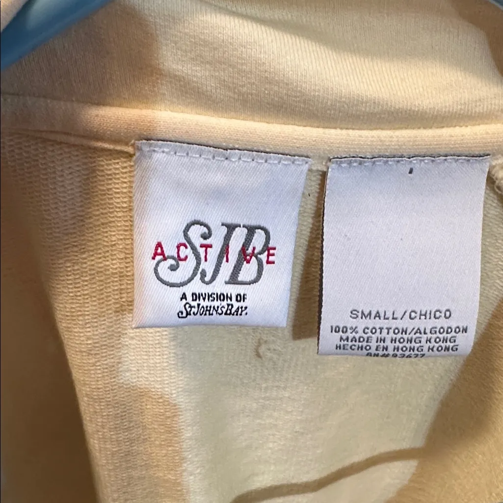 St. John's Bay Yellow Zip-Up Hoodie - Image 2