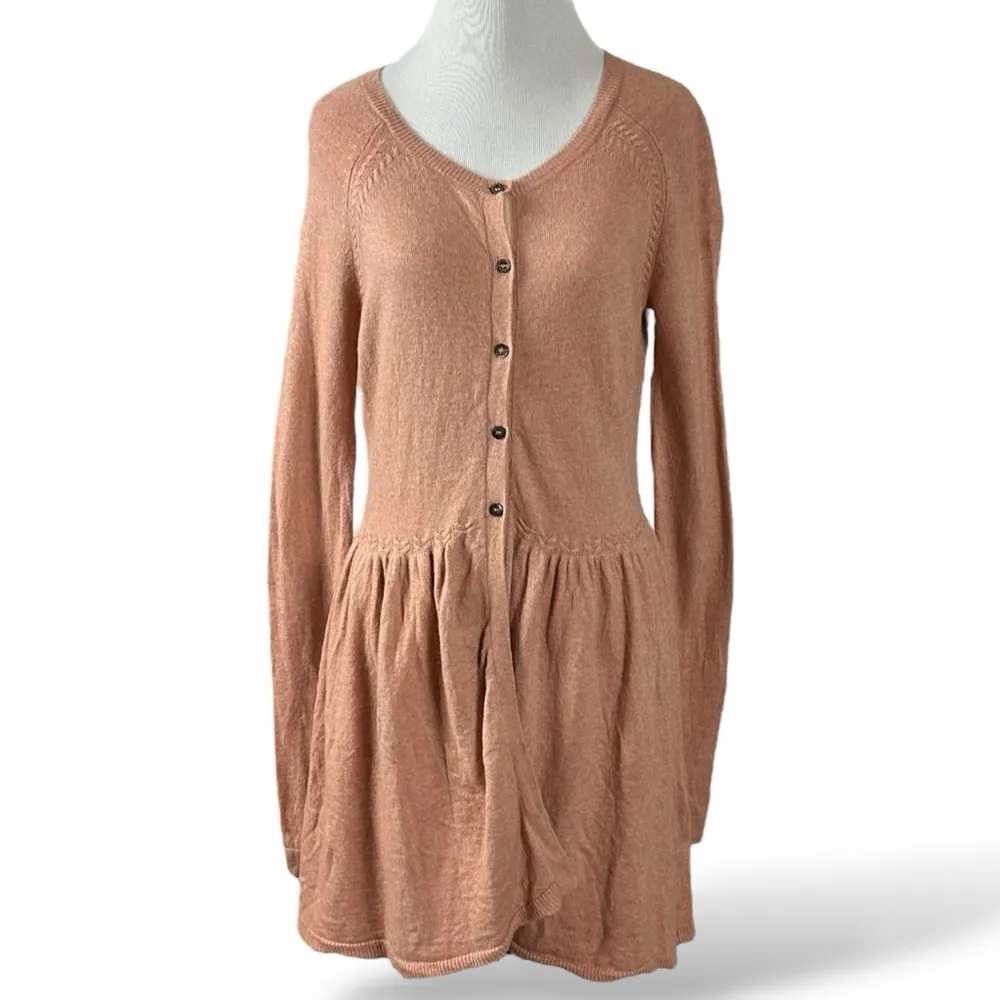 Sundance Favorite Days Sweater Cardigan Blush Pink Cashmere Blend Dainty Small - Image 2