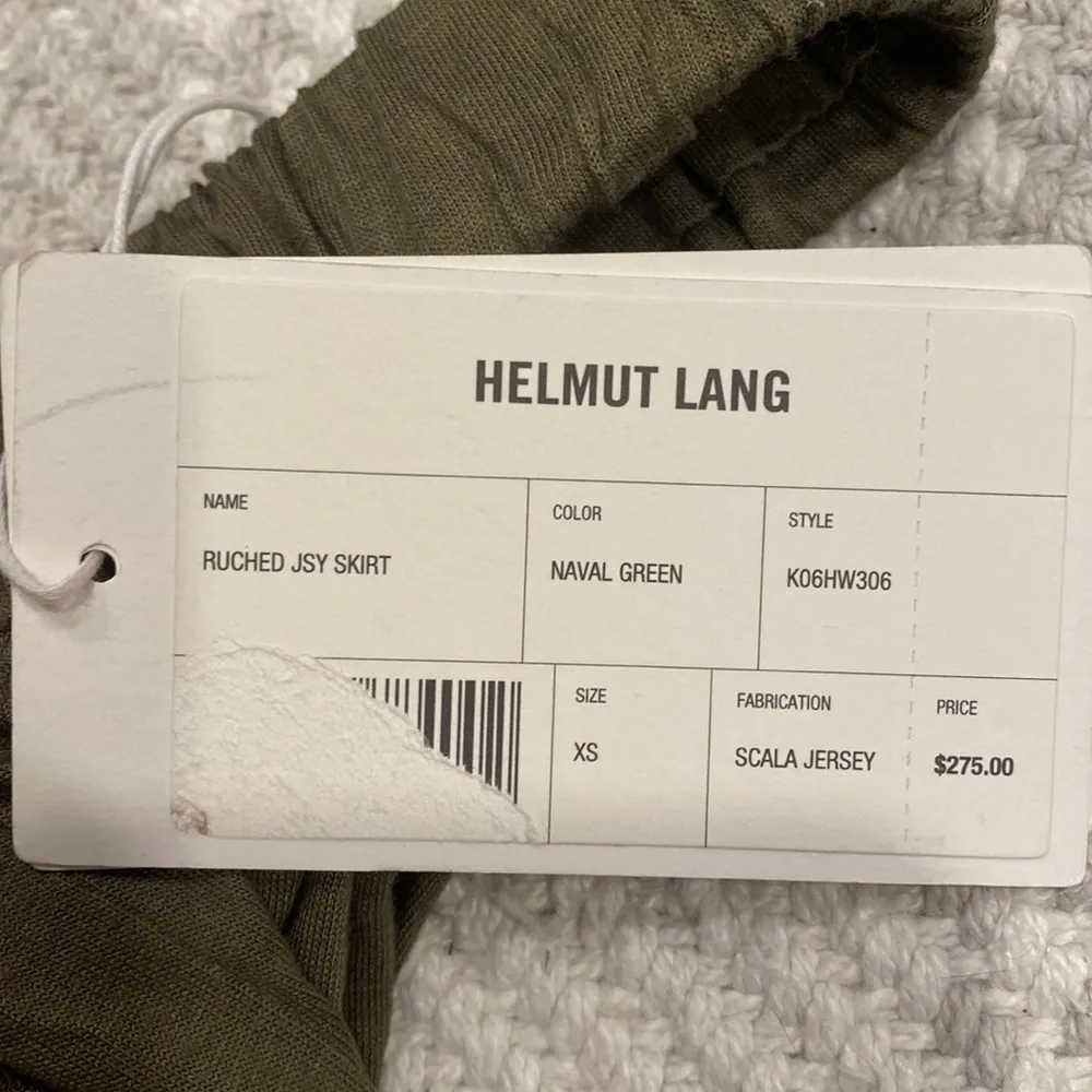 NWT Helmut Lang Ruched Jersey Skirt - Image 3