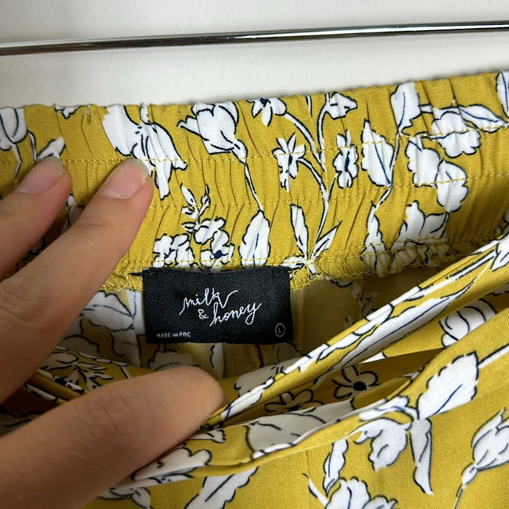 MILK + Honey Culotte Trousers‎ Yellow Size L - Image 4