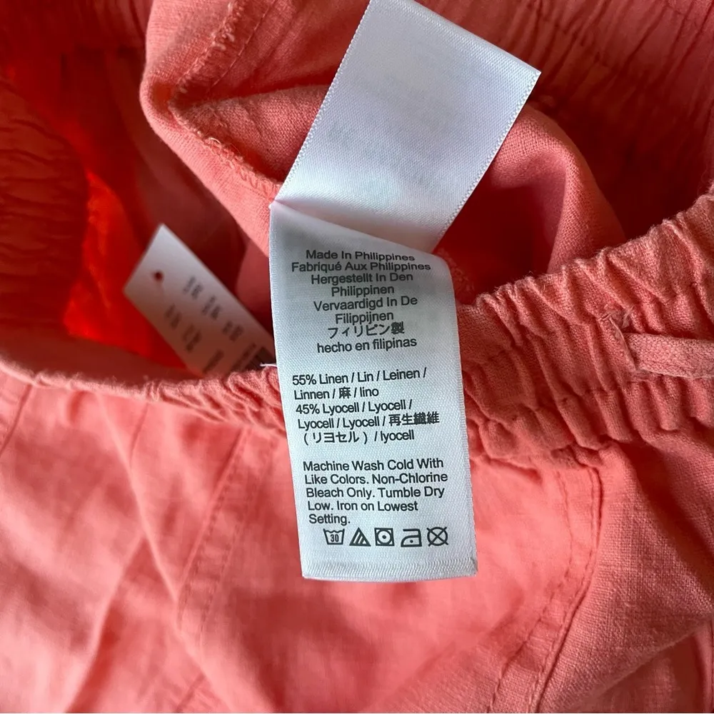 J. Crew Pink Linen Pants with Drawstring Waist & Deep Pockets - Image 4