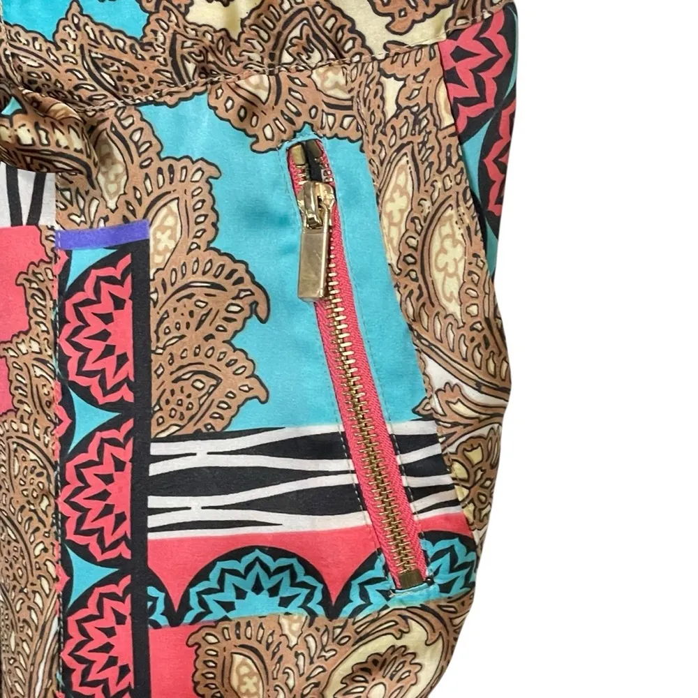 Cache Satin Multi-Print Jumpsuit Size XS - Image 7
