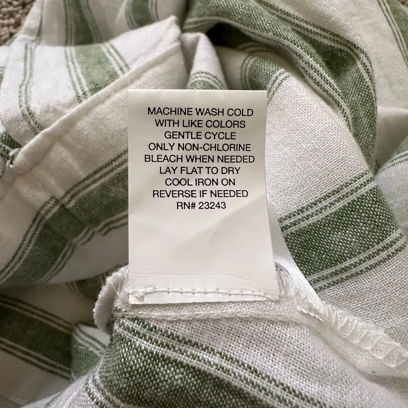 Happy x Nature white & green striped hi - Image 7