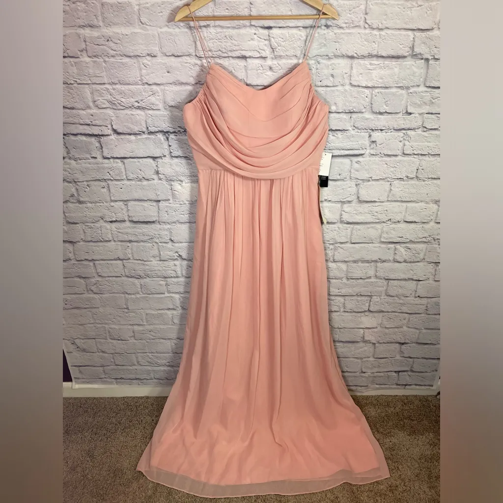 NWT Weddington Way Lila‎ Pink Bridesmaid Gown Prom Dress Rose color size 12 - Image 2