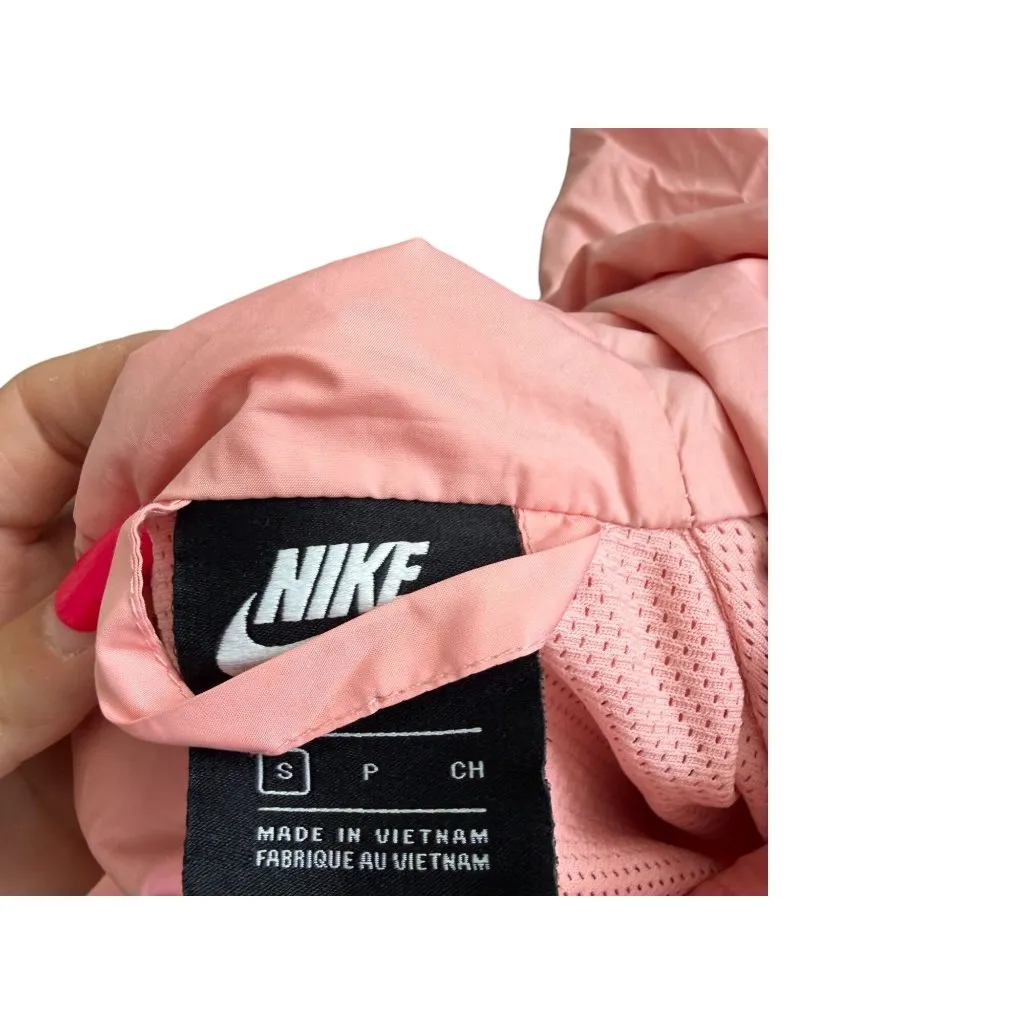 Nike  Peach Long Sleeve Windbreaker Jacket Size Small - Image 2