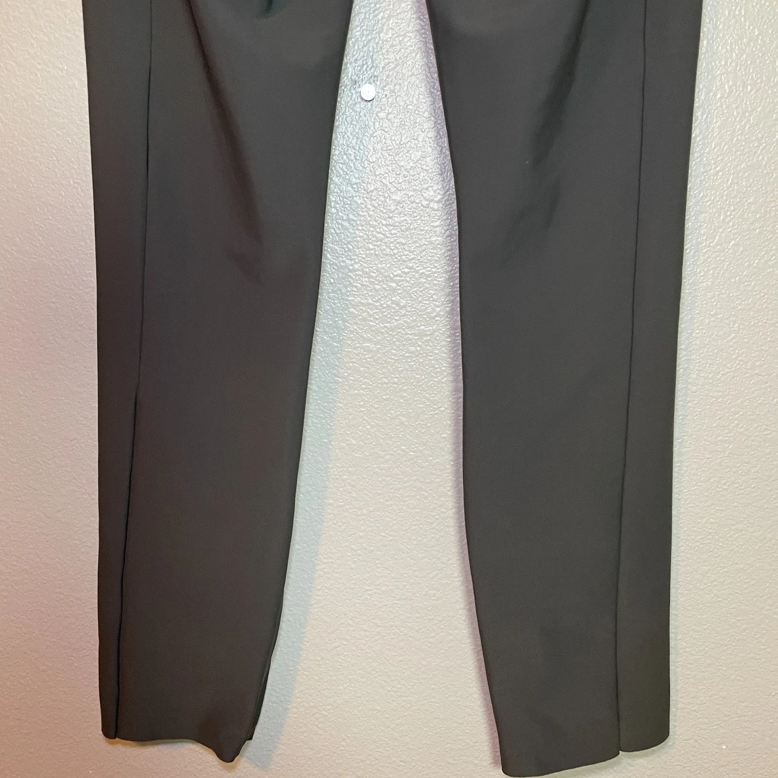 Athleta Stellar Trouser Pant Womens 2 Gray Ankle Hem Zips UPF FItted Athleisure - Image 10