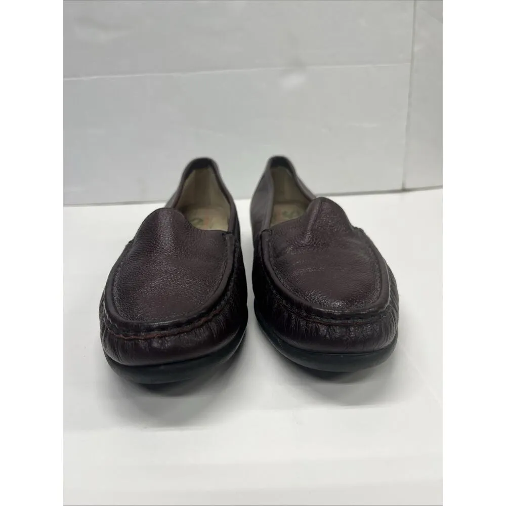 SAS Simplify Women’s 10N Red Leather Loafers Flats Tripad Comfort Shoes Size 10 - Image 2