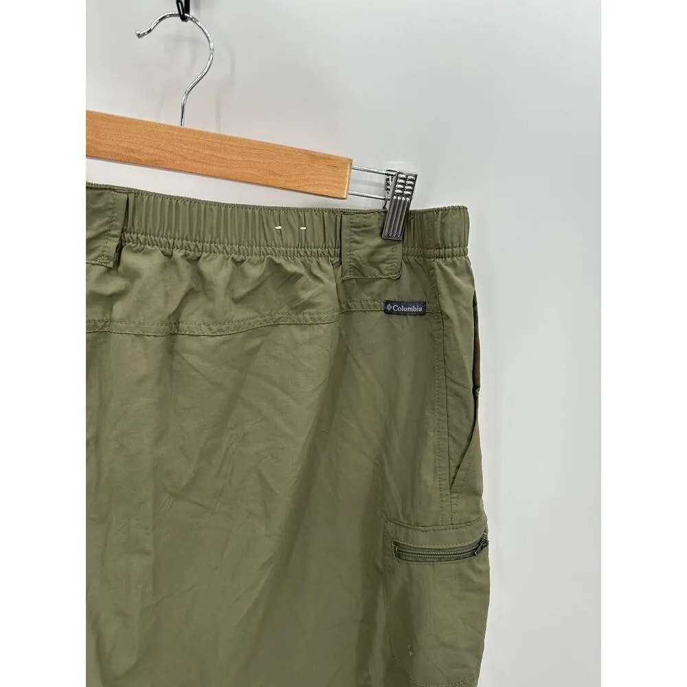 Columbia Green Elastic Waist Outdoor Hiking Shorts Women's Plus Size 2X - Image 6