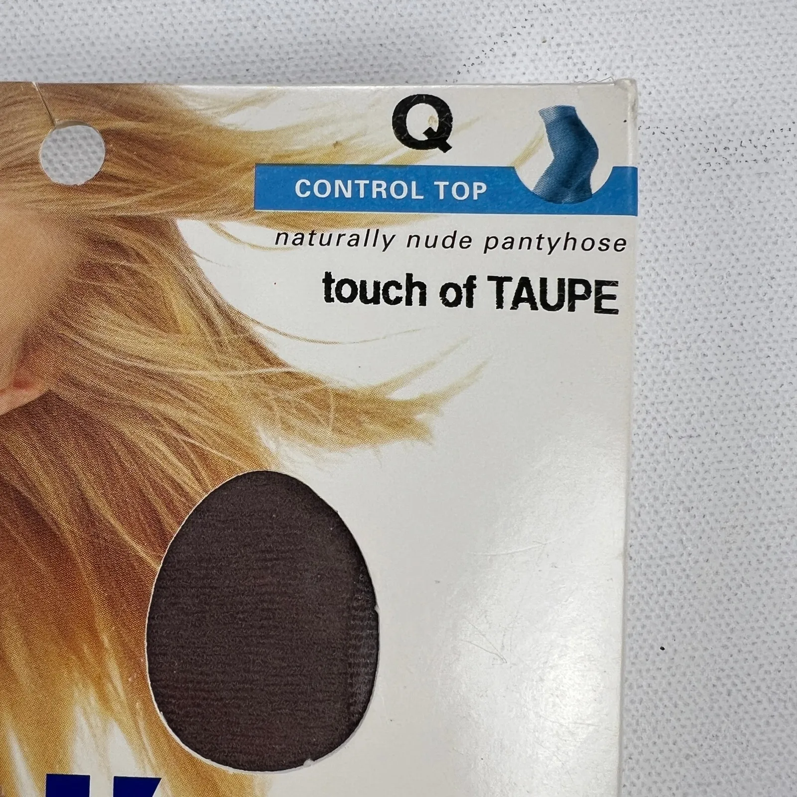 Vintage 1990s Bare L'Eggs Pantyhose Stockings Touch of Taupe Queen Size Brown - Image 2
