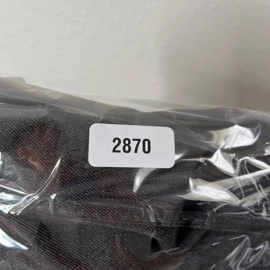 Edikted Black Bow Pocket Relaxed Cotton Denim Jeans size Large kawaii kpop - Image 12