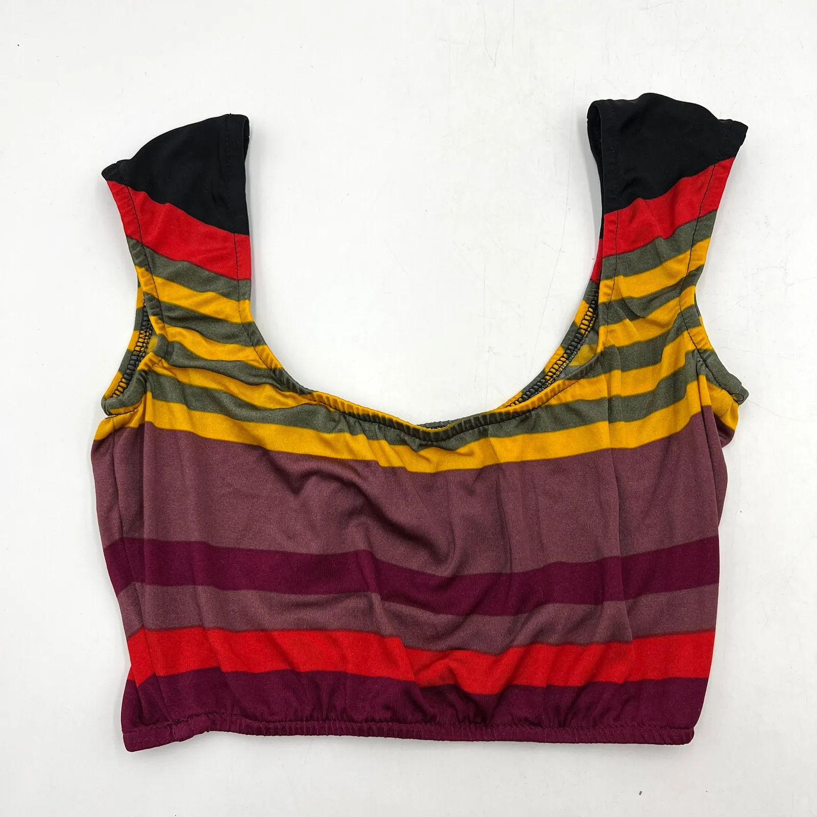 Vintage 80s Christian Dior Beachwear Bikini Striped Scoop Neck - Image 3