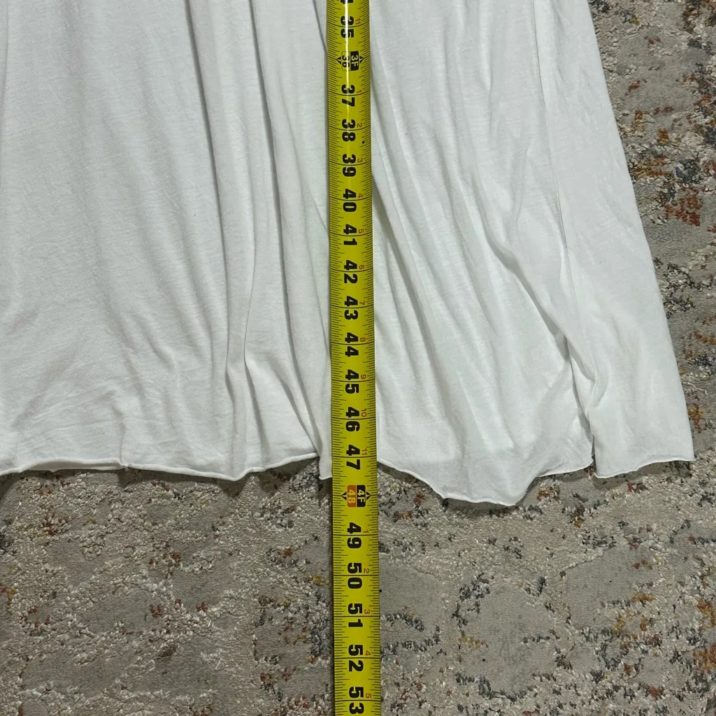 FREE PEOPLE FP beach anytime maxi dress XS white 52% cotton 48% modal - Image 10