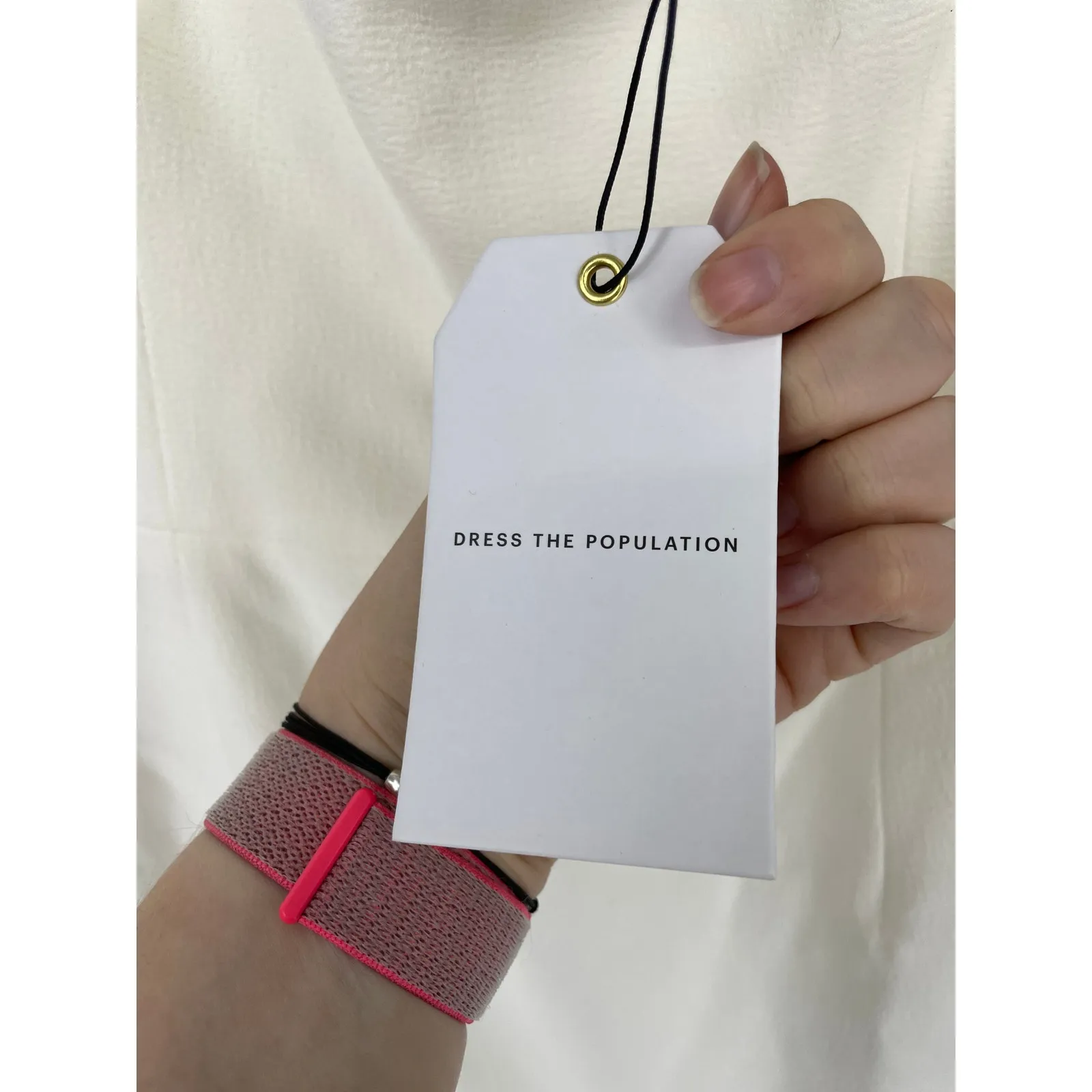 Dress the Population Dress Womens XXL Mira Mini Sleeveless Off White NWT - Image 5