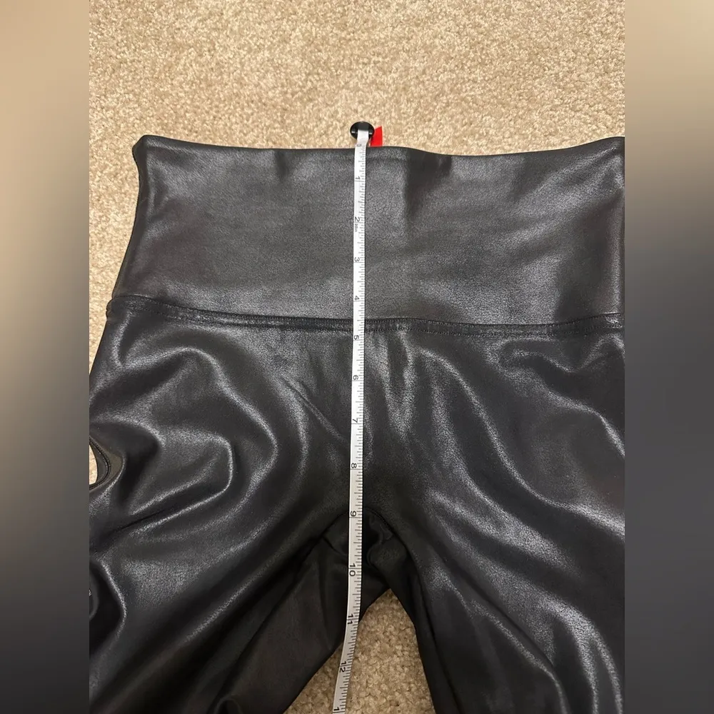 Spanx SPANXshape™ Faux Leather Leggings Black Size M - Image 10
