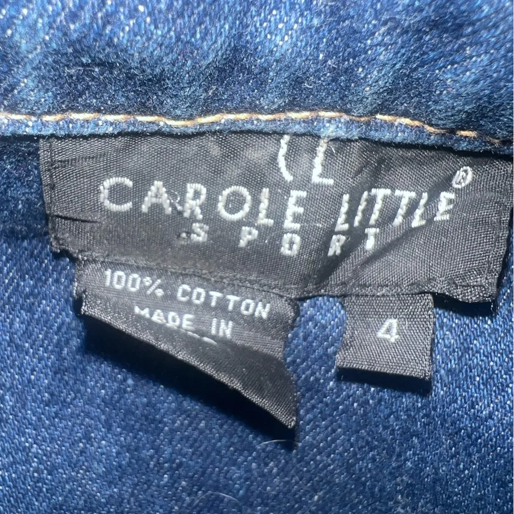 Carol Little beaded jean jacket Size 4 - Image 9