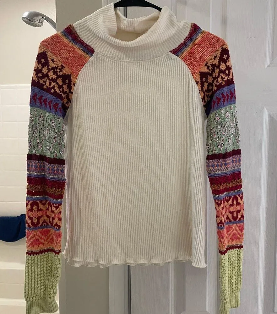Free People Prism Fair Isle Top XS - Image 2