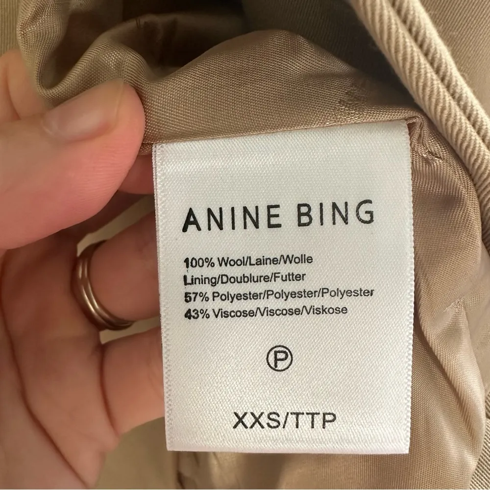 NEW Anine Bing Madeleine Blazer in Deep Sand - Image 8