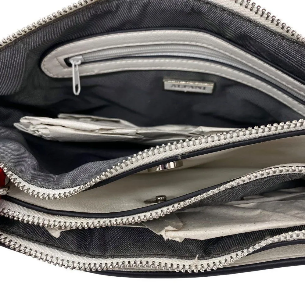 Alfani Miahh Web Strap Womens Crossbody Bag Double Zip Purse New - Image 9