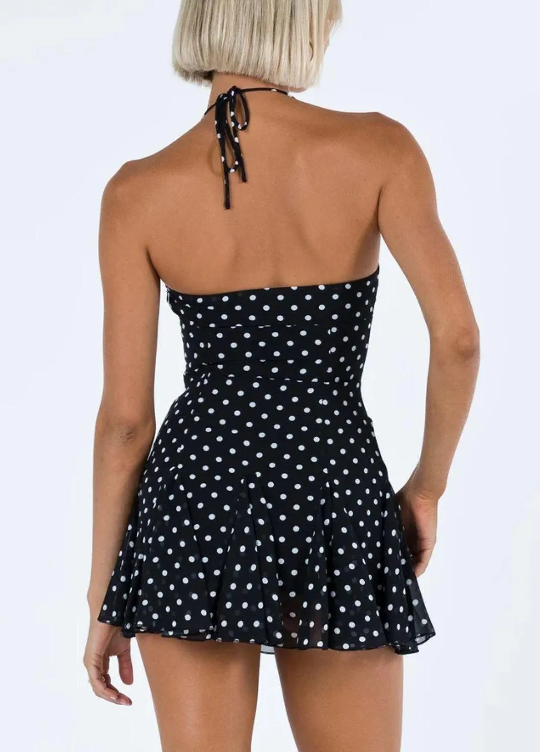 Poka Dot Mini Dress - Image 2
