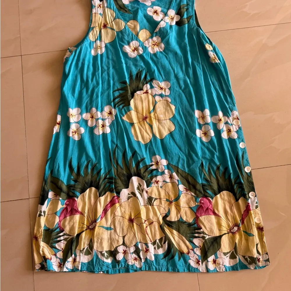 Soft Surroundings Flourish Multi Painterly Floral Sleeveless midi Dress blue - Image 16