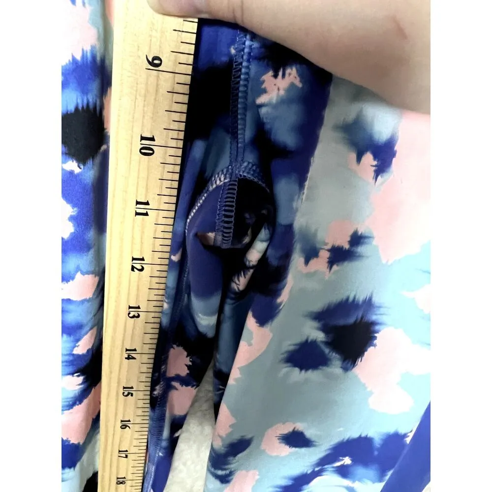 Zelo's Leggings Women's Size Small Tropical Colors Blue Workout Exercise Comfort - Image 7