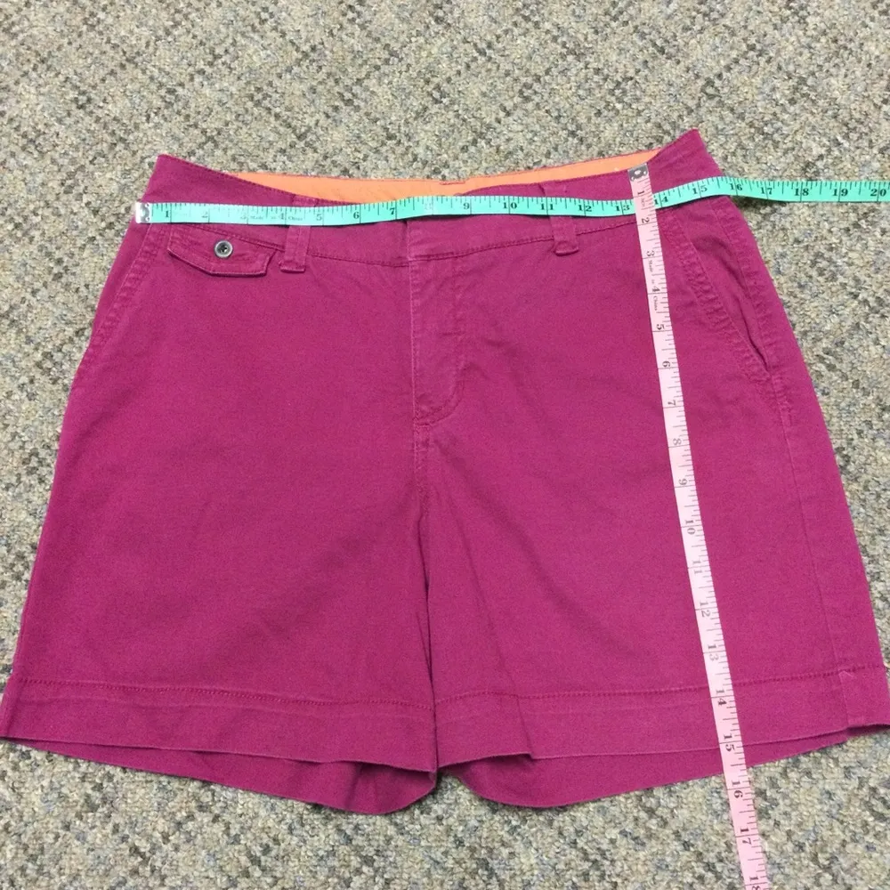 Sonoma Life + Style Fuchsia Pink Chino Twill Shorts * Size 6 - Image 4
