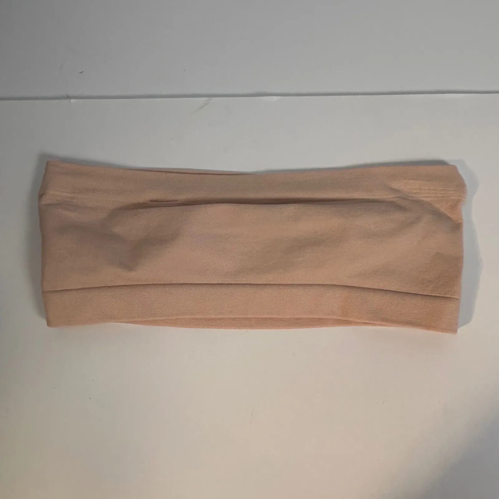 Nordstrom Seamless Bandeau Bra Top Size S/M Nude Comfort Stretch - Image 2