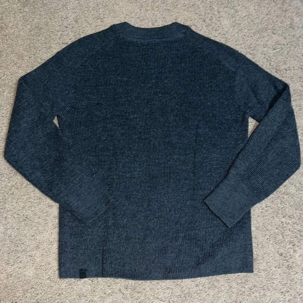 Lululemon Merino Wool-Blend Ribbed Crewneck Sweater Heathered Black 2 - Image 10