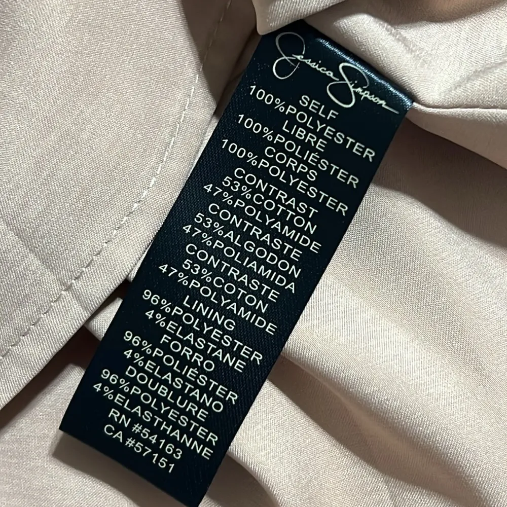 Jessica Simpson size 14 layered lace tiered dress black cream sleeveless formal - Image 8